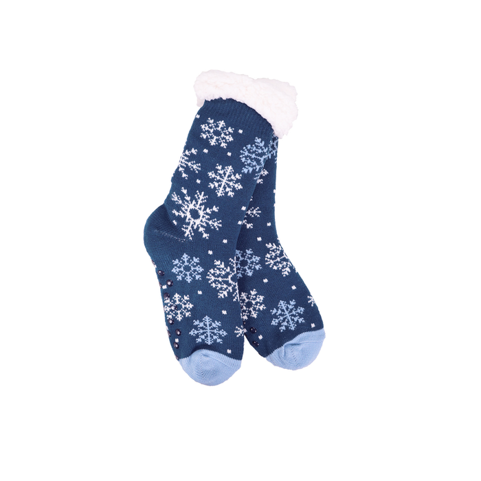 Arctic Friends Thermal Slipper Socks blue snowflake