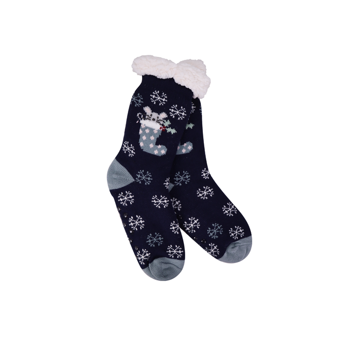 Arctic Friends Thermal Slipper Socks mouse in stocking