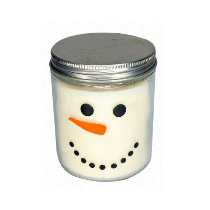 Holiday Delight Candles snowman face