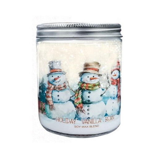 Holiday Delight Candles snowmen vanilla bean