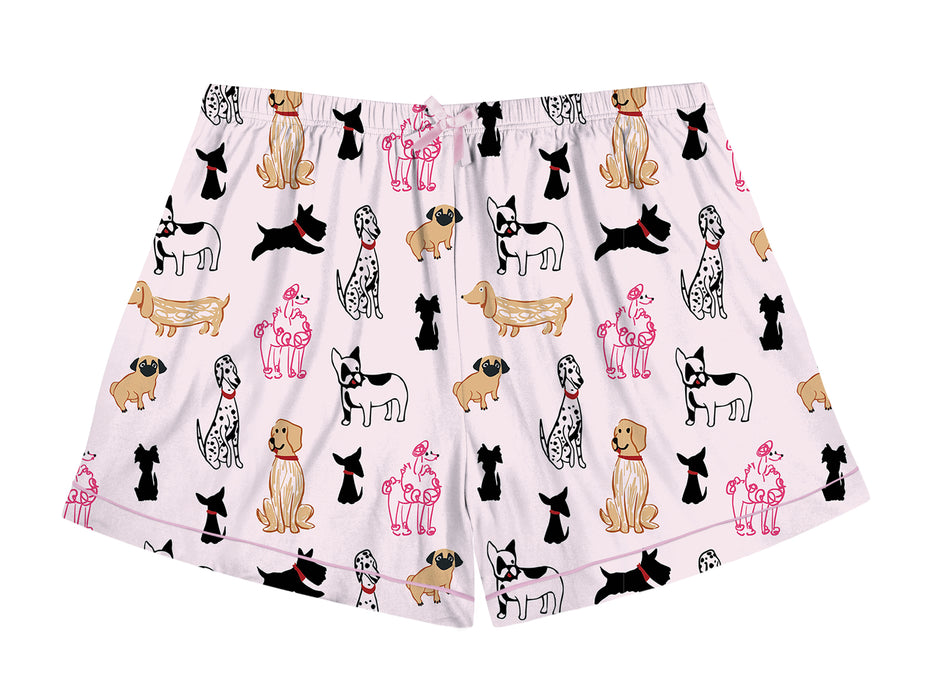 Breeds of Dogs Short Pajama Set