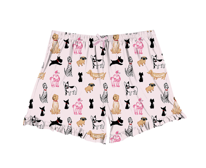Breeds of Dogs Lounge Shorts, Set of 2