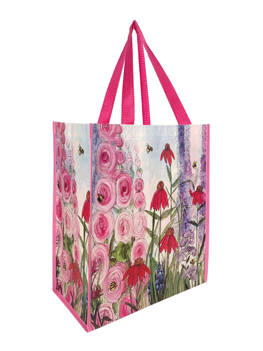 Watercolor Spring Garden Market Bag