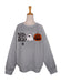 Spooky Friends BOO Sequin Sweatshirt - Grey