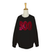 Black BOO Sequin Letter Sweatshirt
