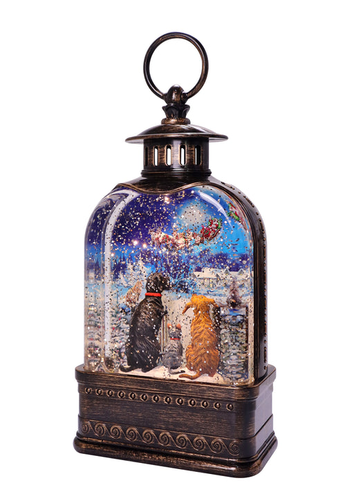 North Pole Paws Dome Glitter Lantern with Sublimation