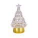 9" LED Blowing Glitter Tree gold