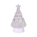 9" LED Blowing Glitter Tree silver