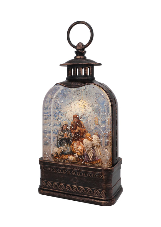 Holy Family Nativity Dome Glitter Lantern with Sublimation