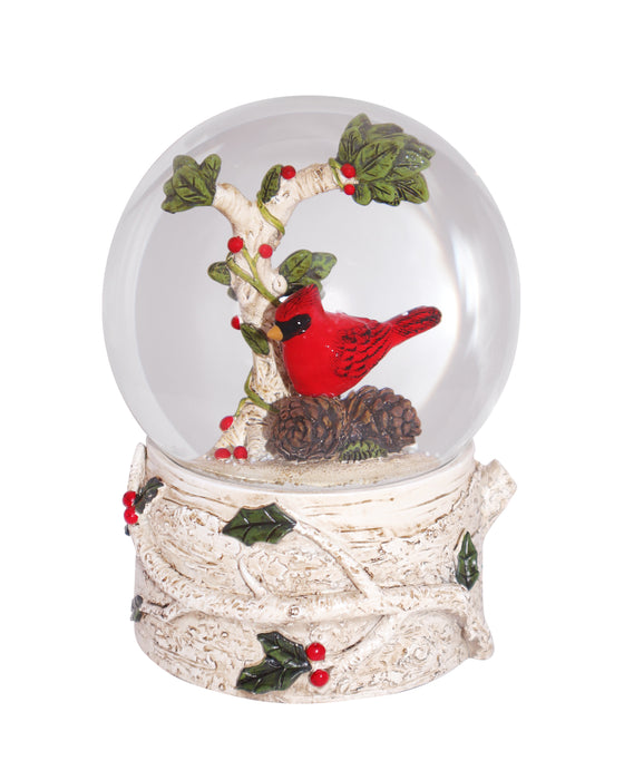 Cardinal Musical Water Globe