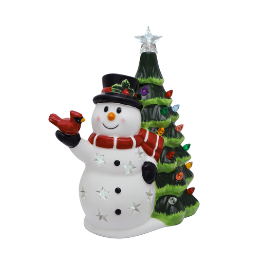 Christmas Harmony Ceramic LED Snowman