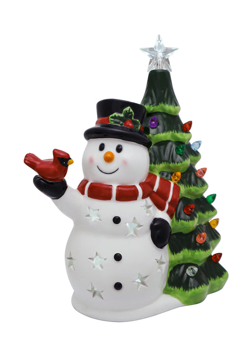 Christmas Harmony Ceramic LED Snowman