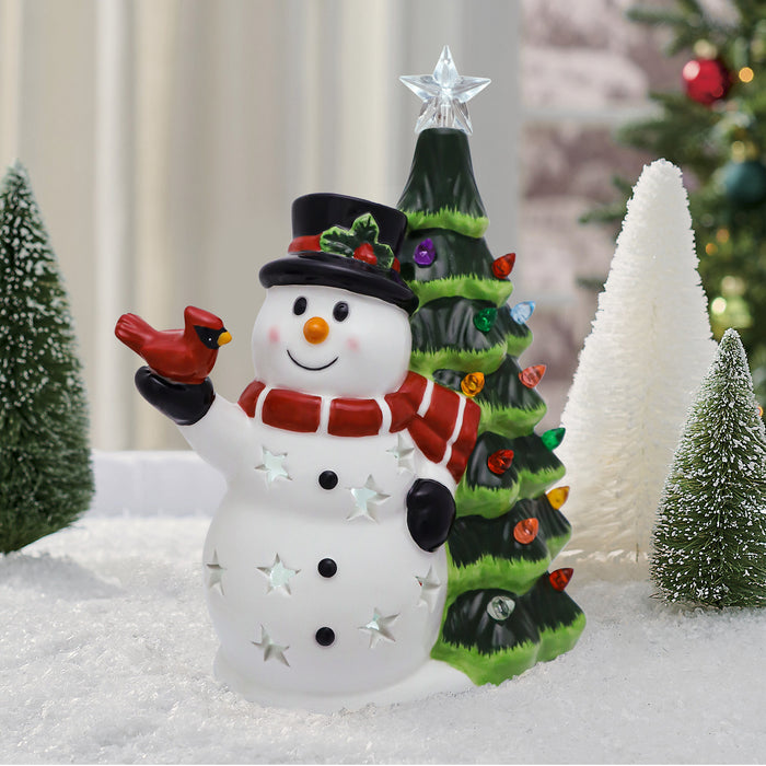 Christmas Harmony Ceramic LED Snowman