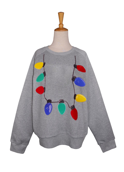 Christmas Lights Grey Sweatshirt