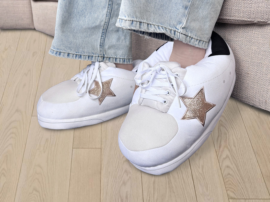 Oversized Sneaker Slipper - Golden Star