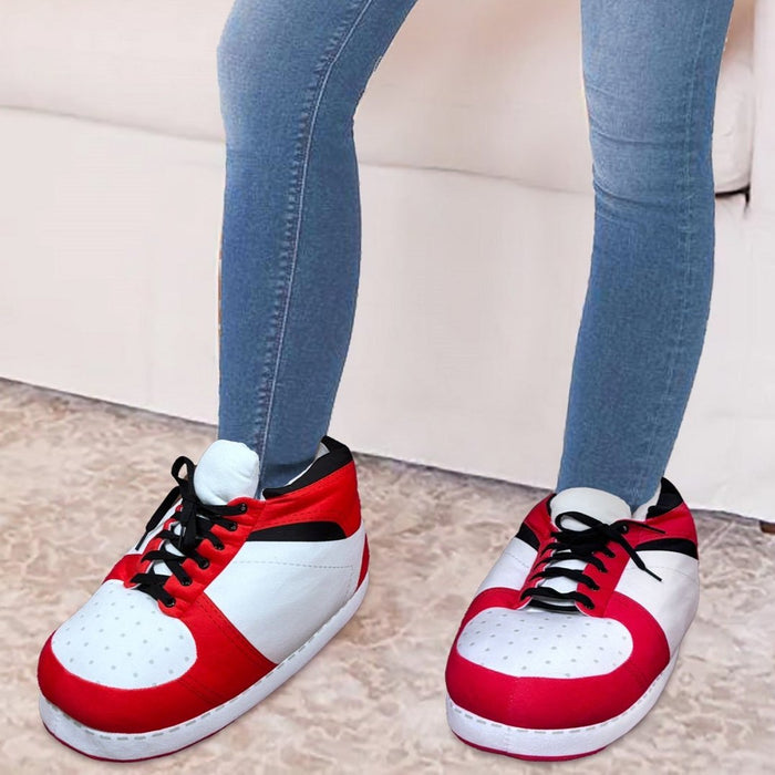 Oversized Sneaker Slipper - Red Flash