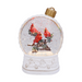Cardinal Trio Ornament Glitter Lantern
