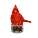 Cardinal Birch Perch Glitter Lantern