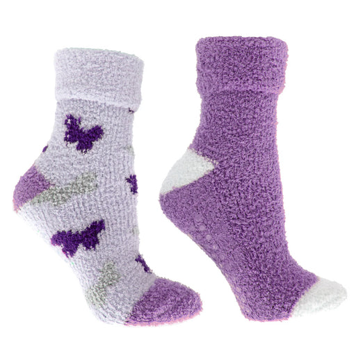 2-Pair Butterfly Bliss Therapeutic Spa Socks