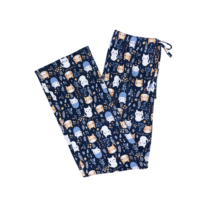 Navy Kitten Garden Lounge Pants