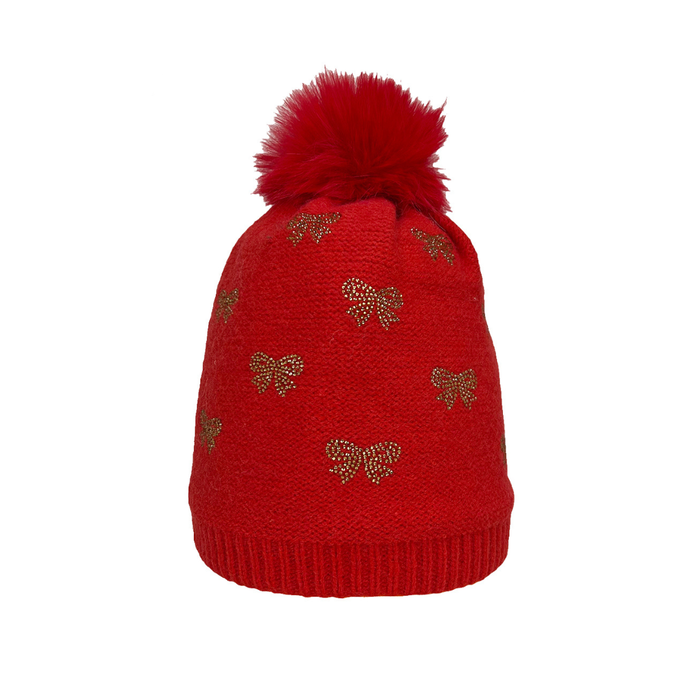 Bella Bow Bling Beanie