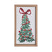 Multicolored Mdf Block Holiday Tree Wall Art Decoratio