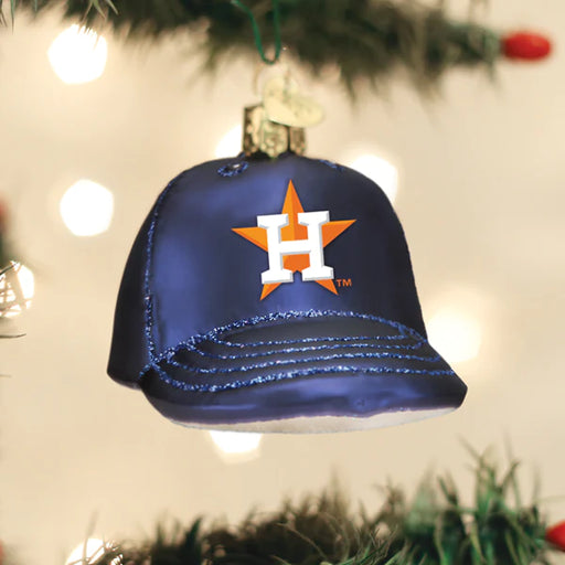 Old World Christmas Astros Baseball Cap Ornament
