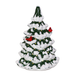 8" Cardinals on Frosted Pines LED Ceramic Tree