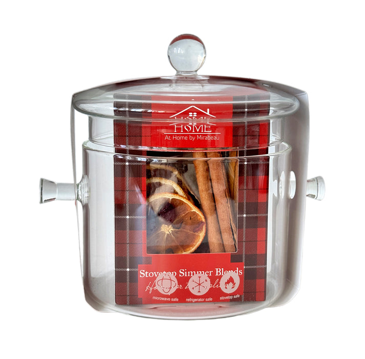 Home for the Holidays Glass Simmer Pot Gift Set