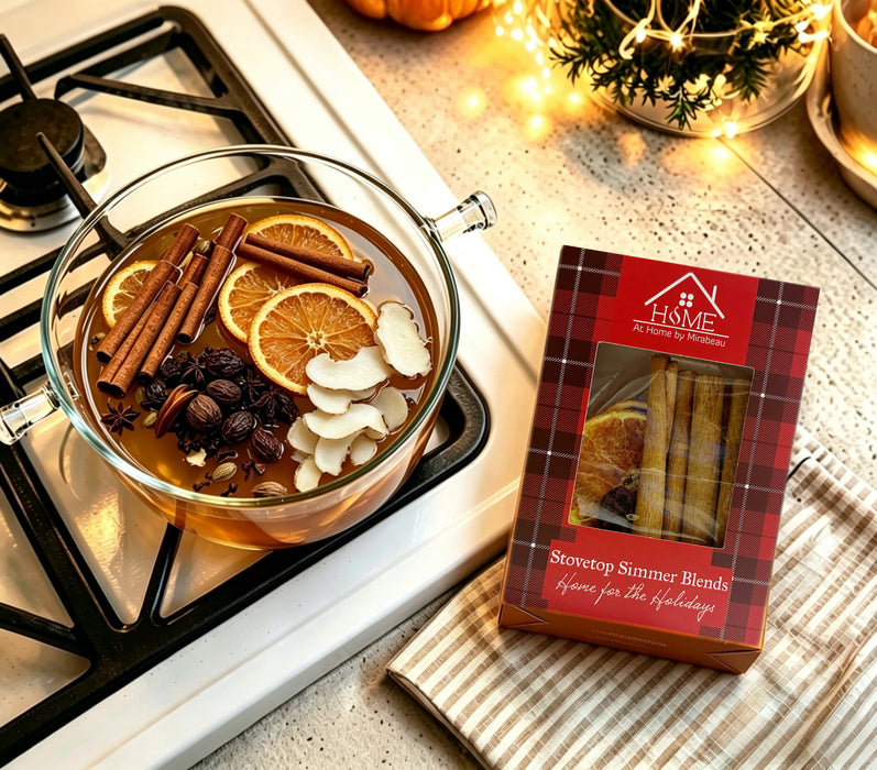Home for the Holidays Glass Simmer Pot Gift Set