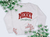 Merry Christmas Glitter Letter Sweatshirt