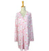 Merry Pinkmas Santa Long Sleeve Sleep Dress