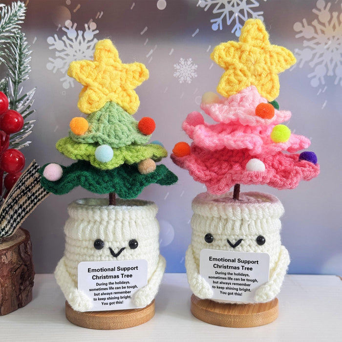 Emotional Support Crochet Plush Holiday Tree