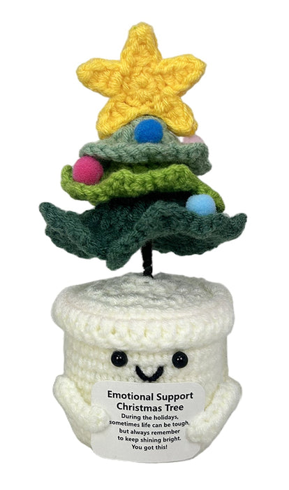 Emotional Support Crochet Plush Holiday Tree