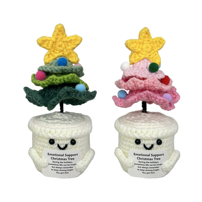 Emotional Support Crochet Plush Holiday Tree