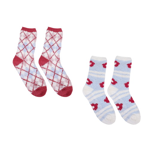 Fa La La Holiday Therapeutic Spa Socks, Set of 2