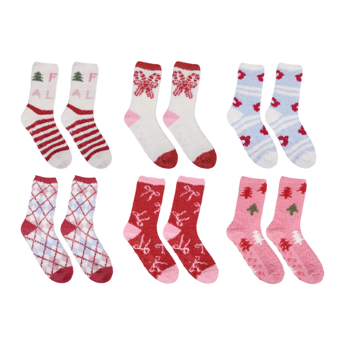 Fa La La Holiday Therapeutic Spa Socks, Set of 2