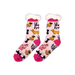 Pink Dog Print Thermal Slipper Socks