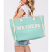 Weekend Life Tote Bag with Zipper

