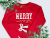 Merry & Bright Embroidered Bow Sweatshirt