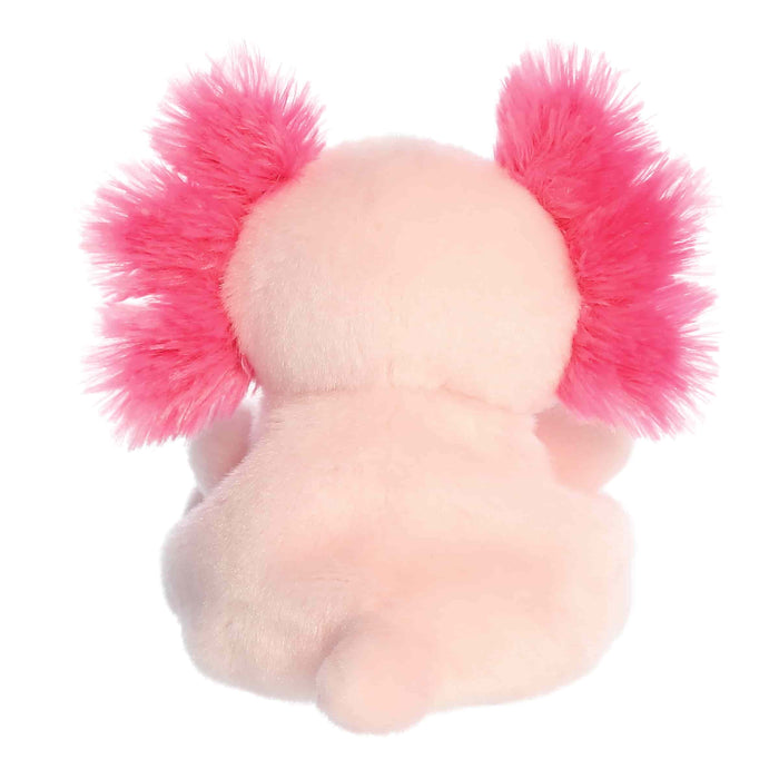 Plush toy with pink fuzzy ears on a white background