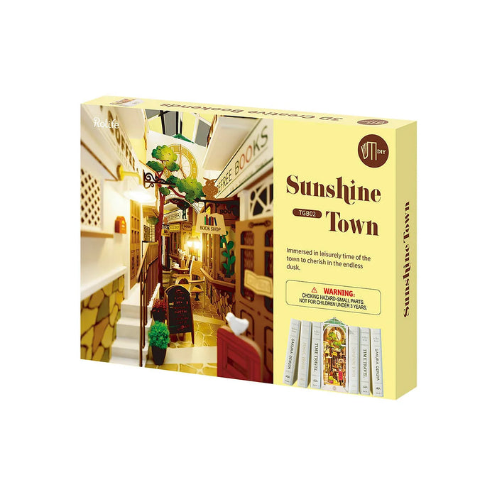 Sunshine Town Book Nook Shelf Insert Model Kit