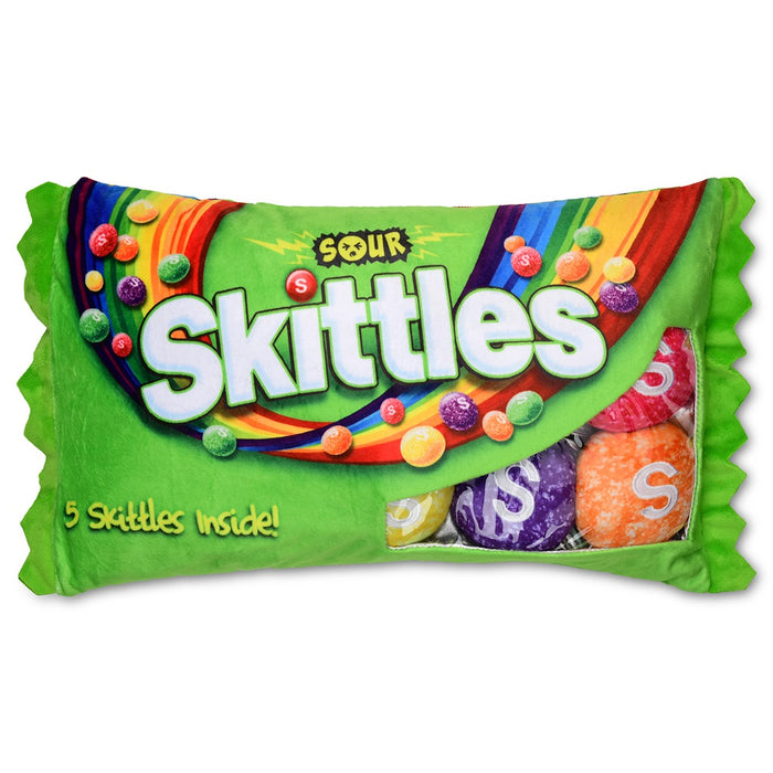 Sour Skittles Packaging Fleece Plush