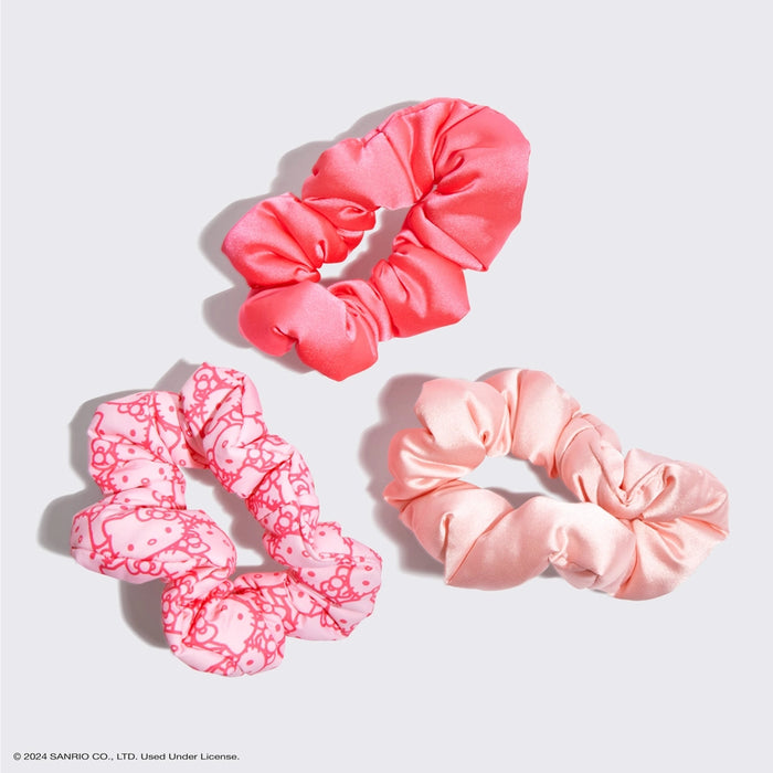 Hello Kitty x Kitsch Recycled Fabric Puffy Scrunchies