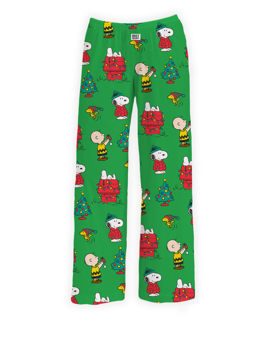 Hallmark Exclusive Green Peanuts Christmas Pajama Pants Trudy s Hallmark