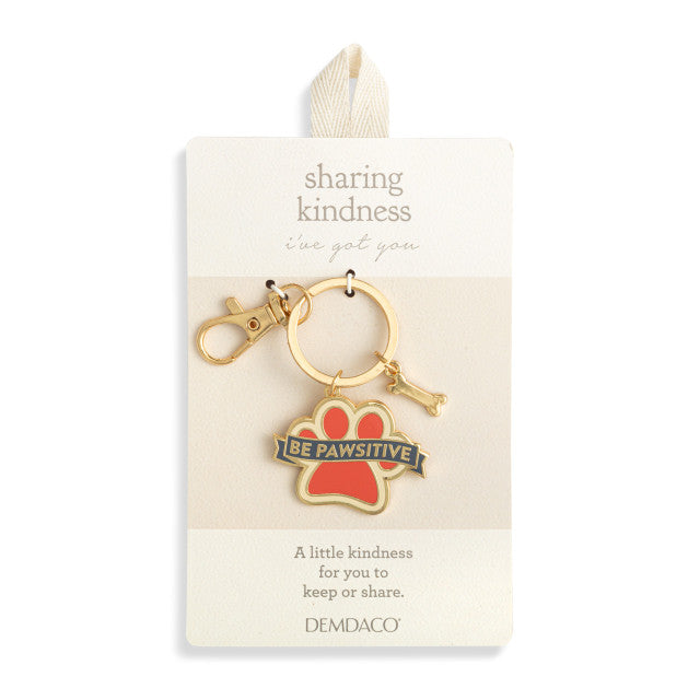 Sharing Kindness Paw Keychain