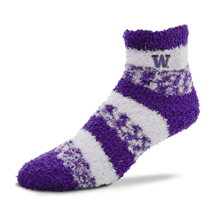 Washington University - RMC Pro Stripe Fuzzy Sleep Soft Sock