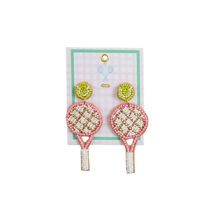 Tennis Beaded Earrings
