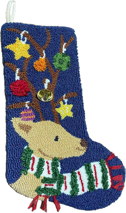 Reindeer with Ornaments Stocking