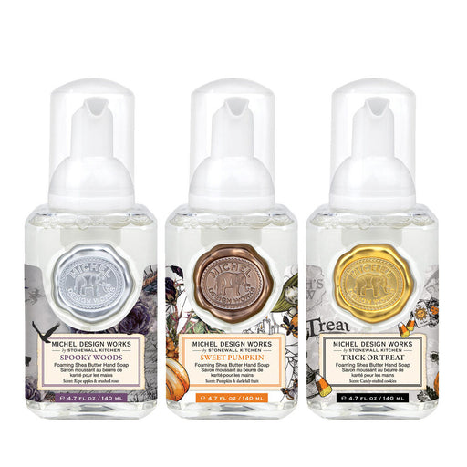 Halloween Mini Foaming Hand Soap Set: Trick or Treat, Sweet Pumpkin, Spooky Woods